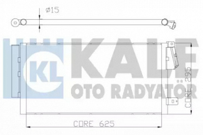 KALE OTO RADYATOR 378300 -  Конденсатор, кондиционер